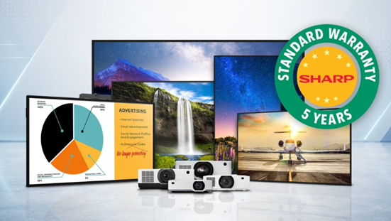 Sharp Extends Five-Year Warranty Across Key Display Categories